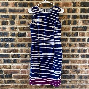 Oscar de la Renta sheath dress, back zipper, darts, Made in Italy, W’s 6